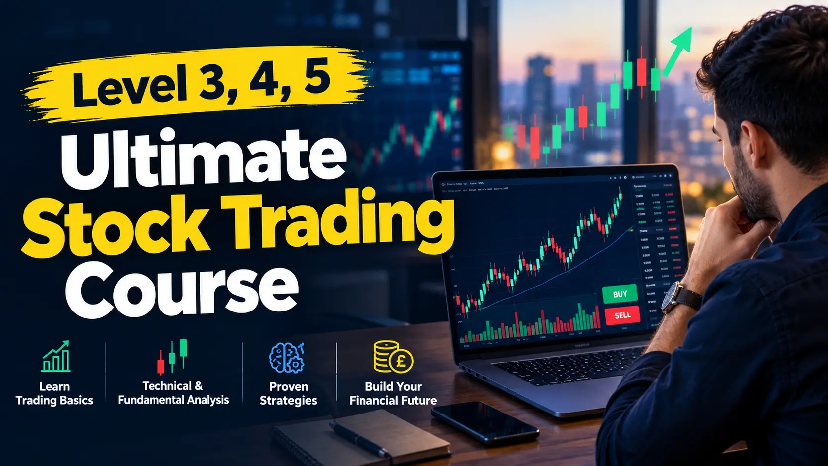 Level 3, 4, 5 Ultimate Stock Trading Course Thumbnail